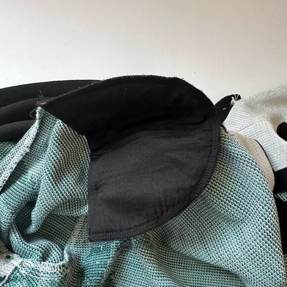 Misook Sweater Womens Large Green Cardigan Jacket Abstract Artsy Career Preppy - Picture 7 of 13